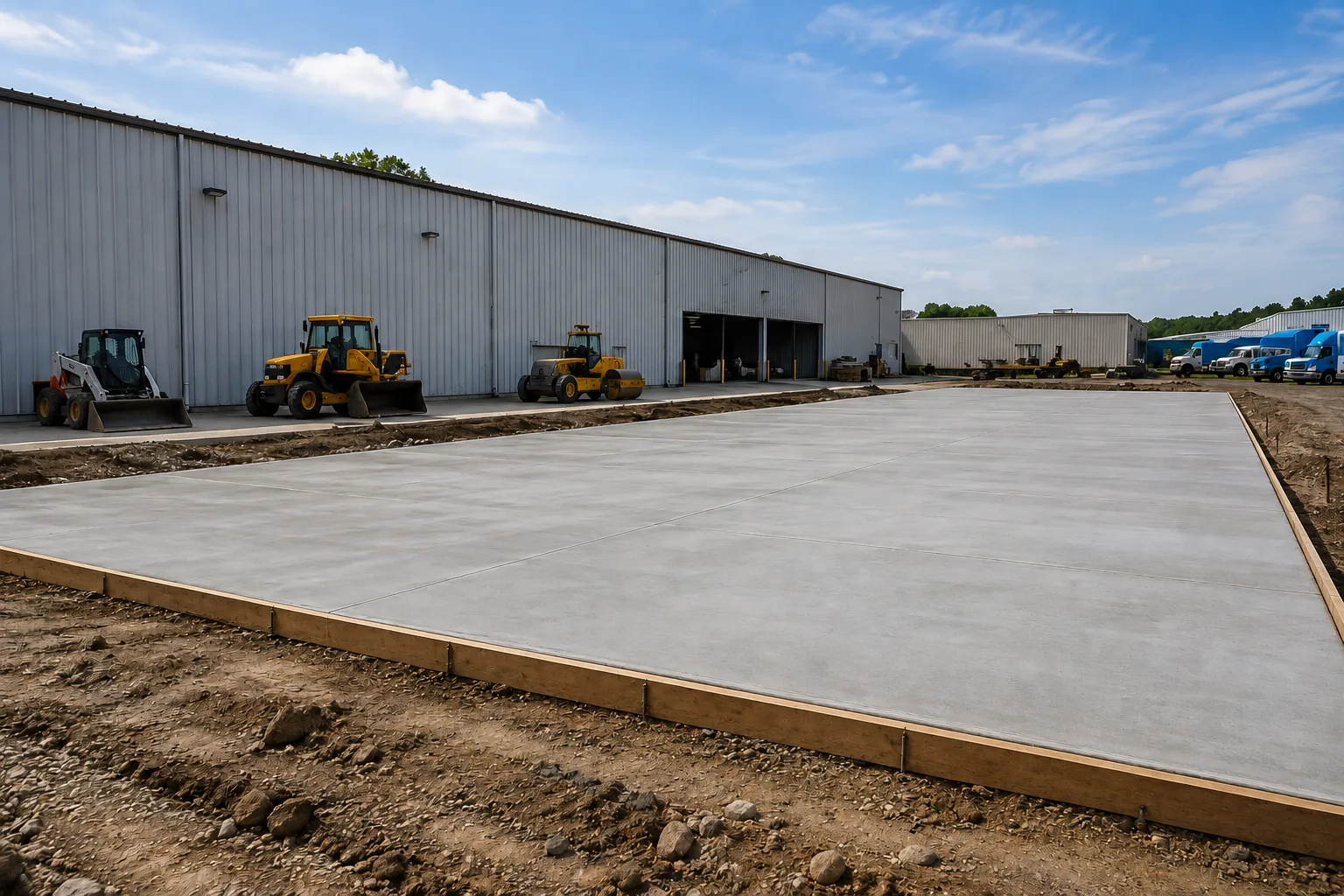 Commercial Concrete Paving Houston project by CJM Concrete Co.