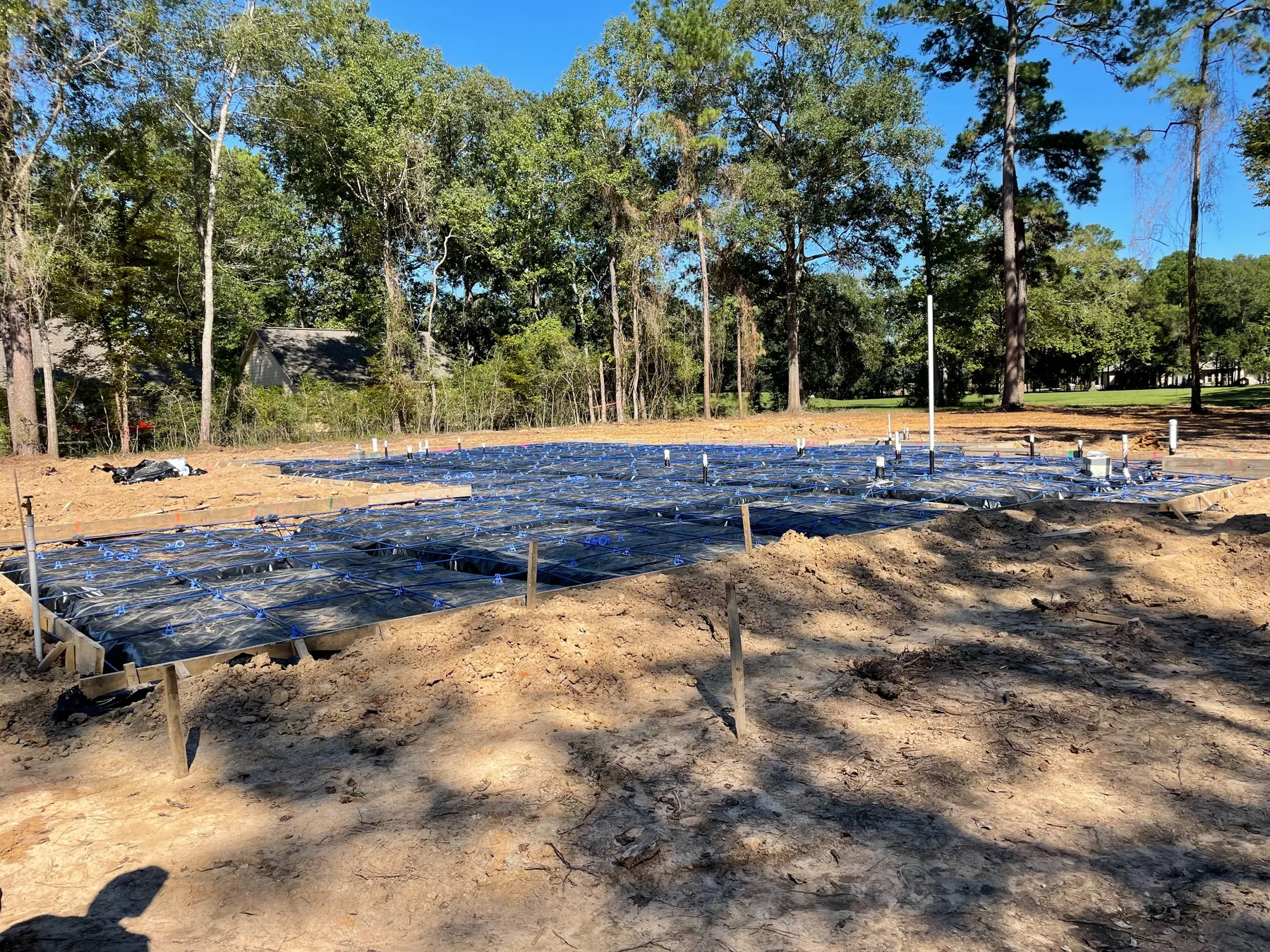 Commercial Concrete Foundations Houston project by CJM Concrete Co.